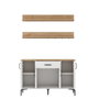 Hanah Home Armario Multiusos JE233 - 4697 Blanco y Nogal